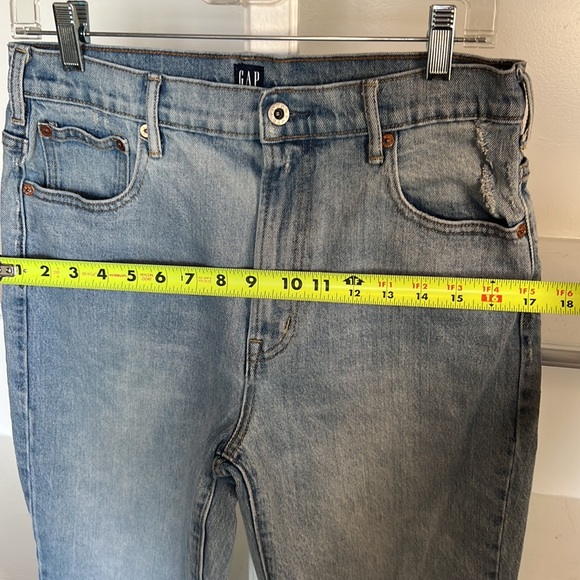 Gap Cone Denim Light Indigo Wash High Rise Wide Straight Jean - 30 R - Picture 2 of 9